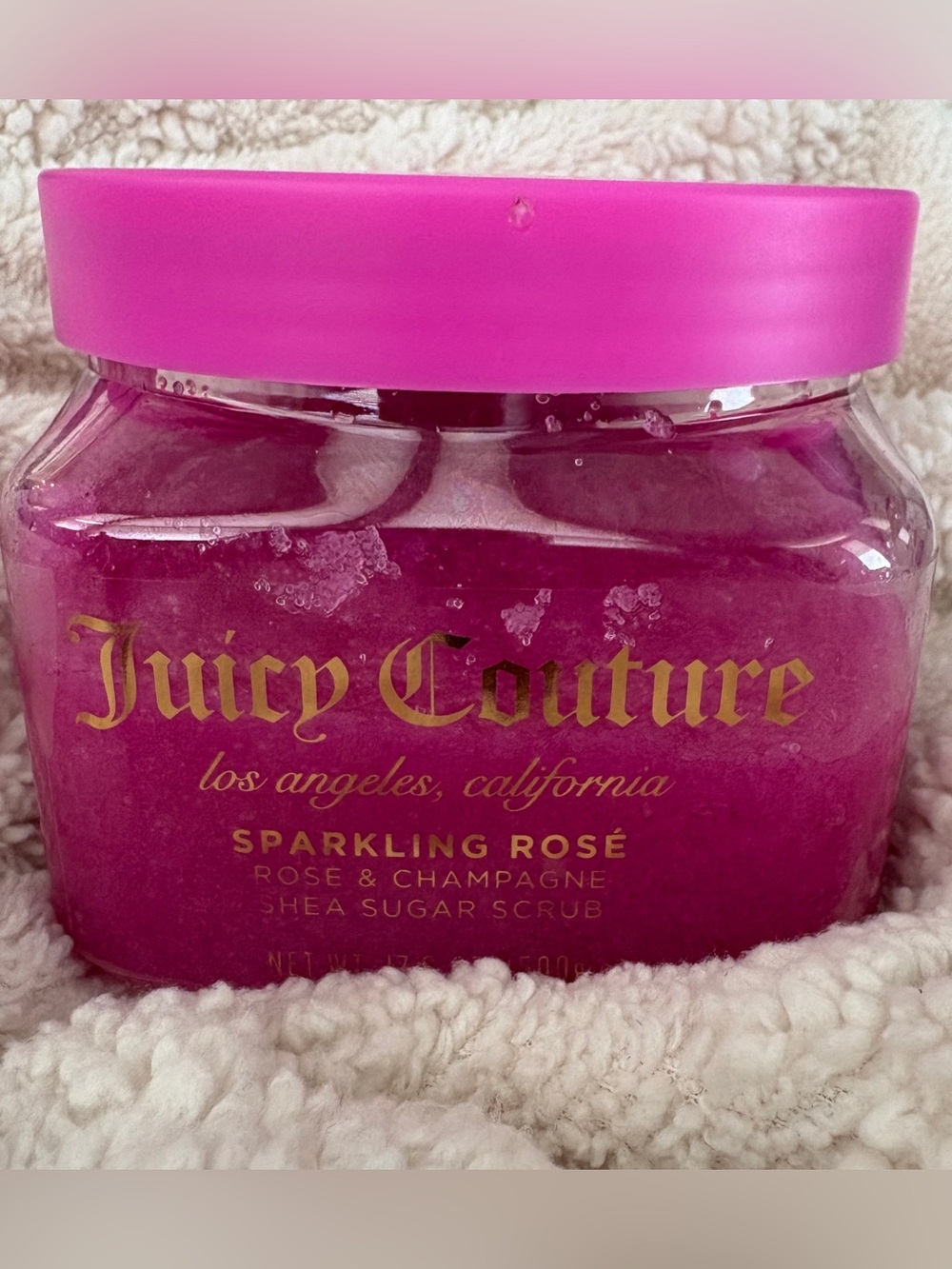 Juicy Couture Pink Sparkling Rosé Shea Sugar Scrub